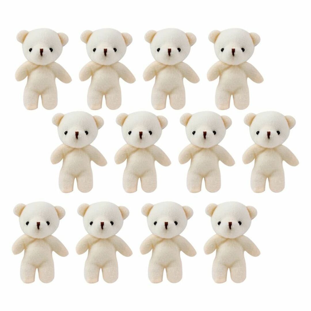 【色: Beige 12pcs】EXCEART テディベア ミニ 熊 人形 小さ キッズ/ベビー/マタニティのおもちゃ(ぬいぐるみ/人形)の商品写真