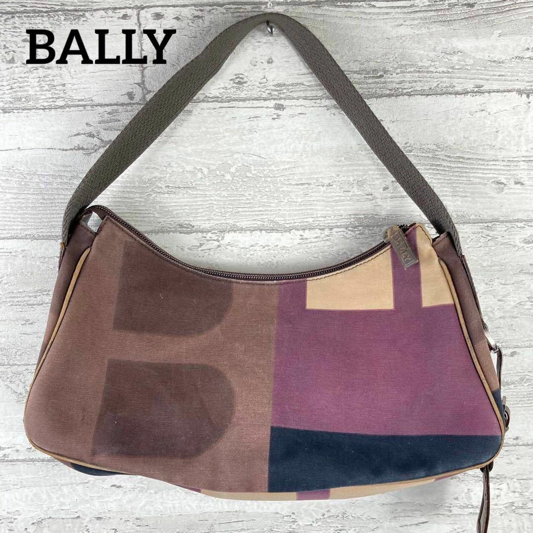 Bally(バリー)のバリー　ワンショルダーバッグ　ハンドバッグ　Bロゴ　ダブルポケット　チェック レディースのバッグ(ハンドバッグ)の商品写真