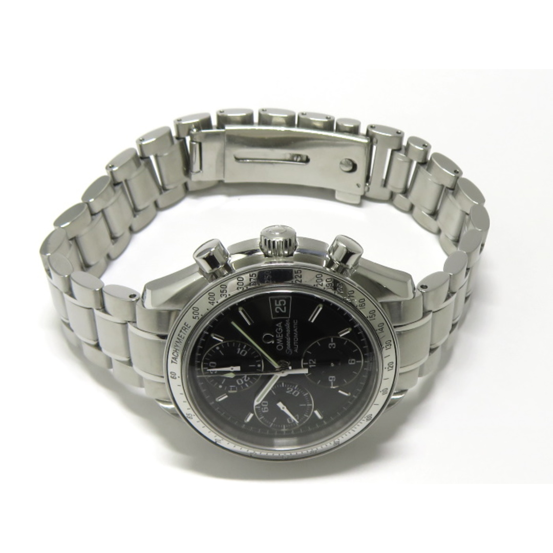 OMEGA(オメガ)のOMEGA スピードマスター デイト 自動巻き SS ブラック文字盤 レディースのファッション小物(腕時計)の商品写真