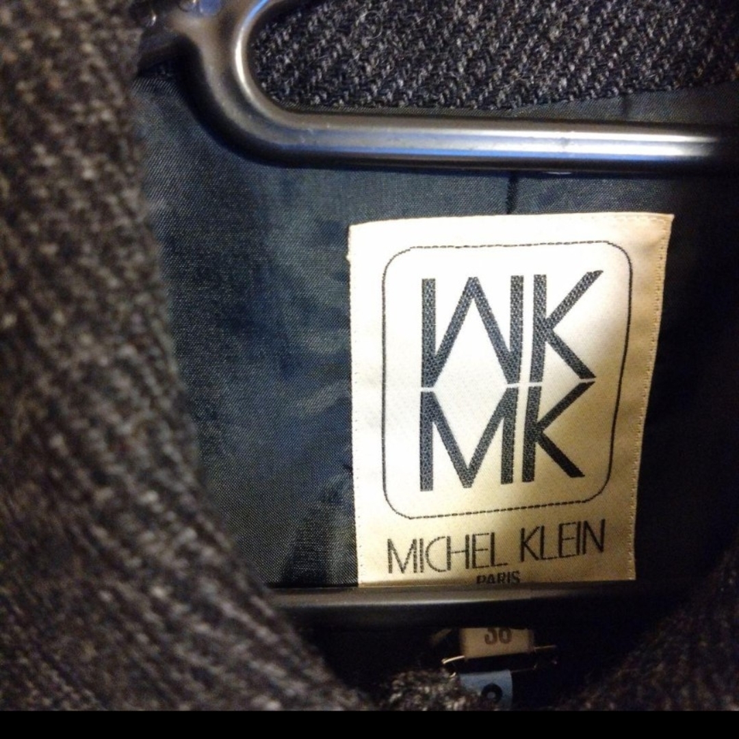 MICHEL KLEIN(ミッシェルクラン)の【MICHEL KLEIN】レディース　ミドル丈コート☆　濃グレー　Size38 レディースのジャケット/アウター(ロングコート)の商品写真