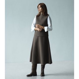 セオリーリュクス(Theory luxe)のtheory luxe 22AW ダブルフェイス　ベスト　スカート　セットアップ(セット/コーデ)