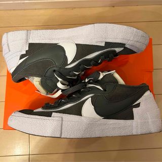 サカイ(sacai)のSACAI NIKE BLAZER LOW IRON GREY 26.0(スニーカー)