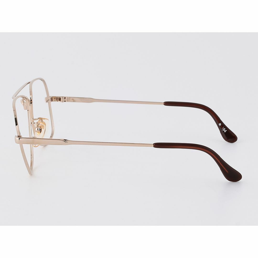 CLOVER ゴールド ツーブリッジ ティアドロップ ヴィンテージ メガネ148 メンズのファッション小物(サングラス/メガネ)の商品写真
