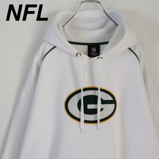 ヴィンテージ(VINTAGE)の【NFLチーム】パッカーズ／パーカー　ビッグロゴ刺繍　PACKERS　アメフト(パーカー)