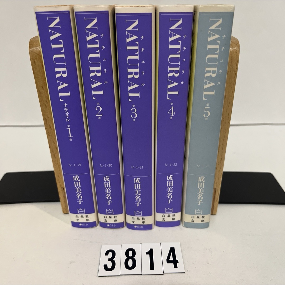 白泉社(ハクセンシャ)の★初版本★ NATURAL 成田美名子　白泉社文庫　全5巻セット　全巻 エンタメ/ホビーの漫画(少女漫画)の商品写真