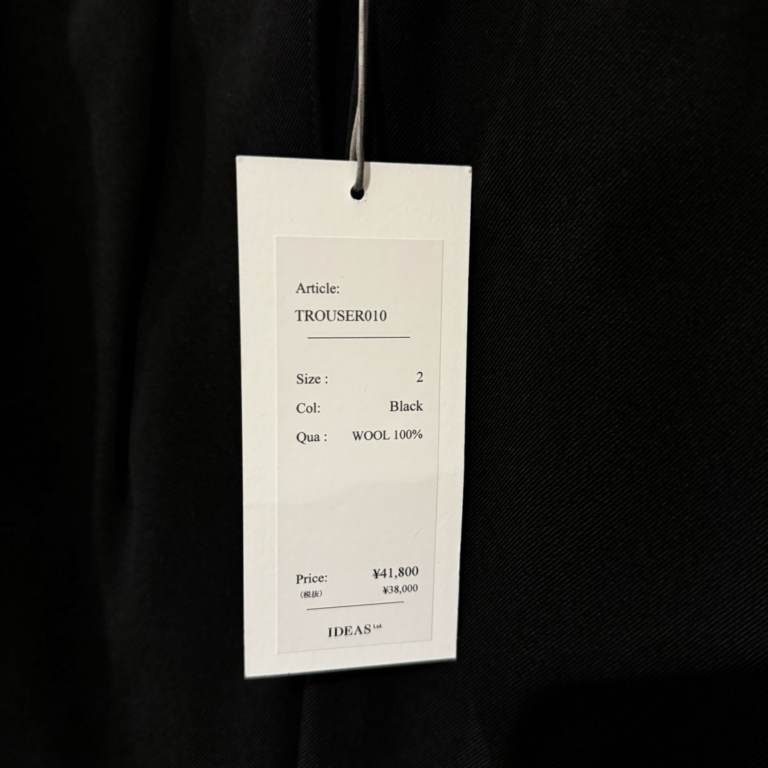 HEUGN George TROUSER010 BLACK 2 ユーゲン スラックス HEUGN George TROUSER010 BLACK 2 ユーゲン スラックス