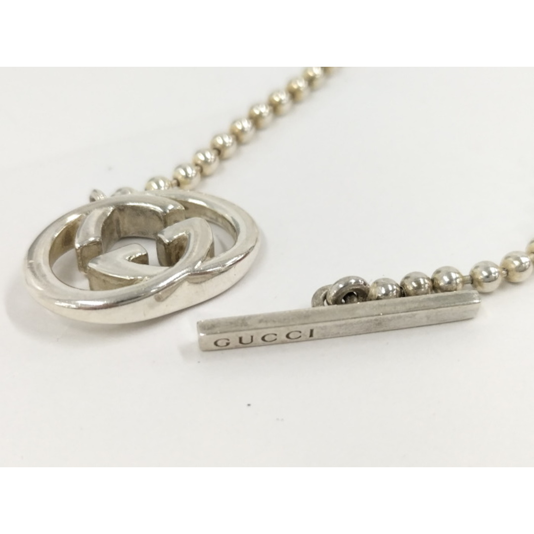 GUCCI - GUCCI ネックレス ボールチェーン GG ロゴ SV925 GUCCI - GUCCI ネックレス ボールチェーン GG ロゴ SV925