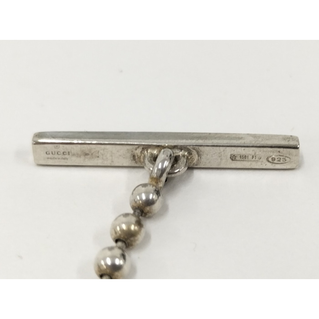 GUCCI - GUCCI ネックレス ボールチェーン GG ロゴ SV925 GUCCI - GUCCI ネックレス ボールチェーン GG ロゴ SV925