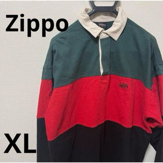 ジッポー(ZIPPO)の【Zippo】　ジッポー　長袖ポロシャツ　XLサイズ(ポロシャツ)