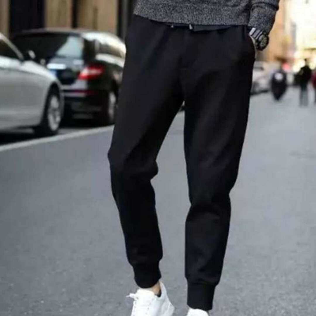 ジョガーパンツ 黒　スウェット ジャージ　オシャレ ユニセックス　男女兼用 メンズのパンツ(その他)の商品写真