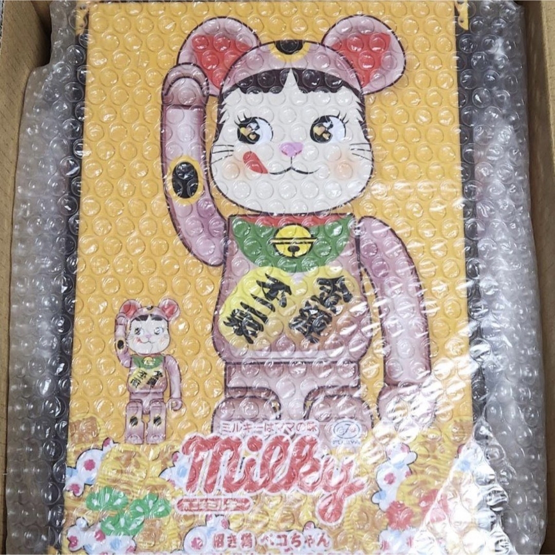 招き猫 ペコちゃん 金運ダブル小判 桃金メッキ 100% & 400% 招き猫 ペコちゃん 金運ダブル小判 桃金メッキ 100% & 400%