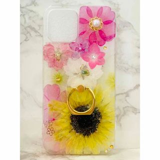 全機種対応 iPhoneケース 押し花ケース 押し花 ケース 花 Android(iPhoneケース)