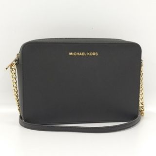 マイケルコース(Michael Kors)のMICHAEL KORS チェーンショルダーバッグ レザー ブラック(ショルダーバッグ)