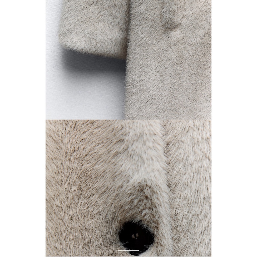 ZARA - 今季完売 新品タグ付き ZARA フェイクファーロングコート ZARA - 今季完売 新品タグ付き ZARA フェイクファーロングコート