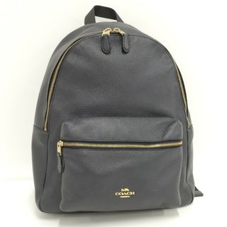 コーチ(COACH)のCOACH リュックサック バックパック レザー ネイビー F29004(リュック/バックパック)