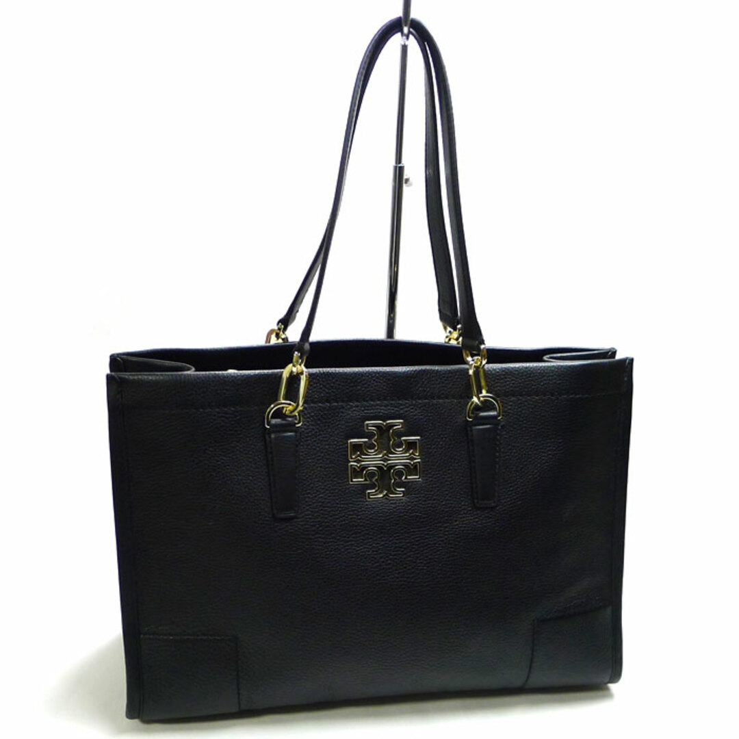 TORY BURCH ショルダーバッグ トートバッグ レザー ブラックレザーサイズ