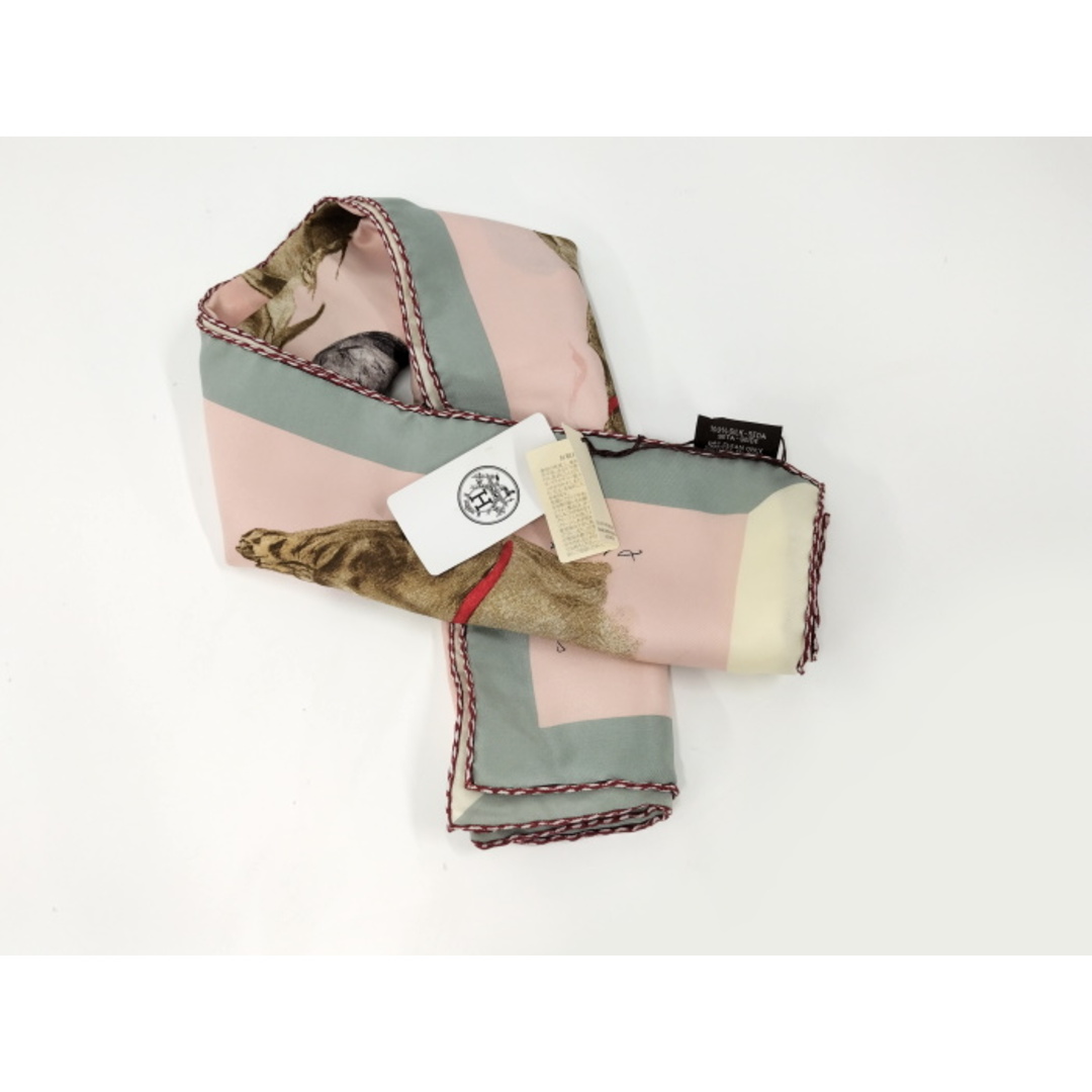 HERMES - HERMES カレ70 スカーフ Les Bassets シルク100 HERMES - HERMES カレ70 スカーフ Les Bassets シルク100