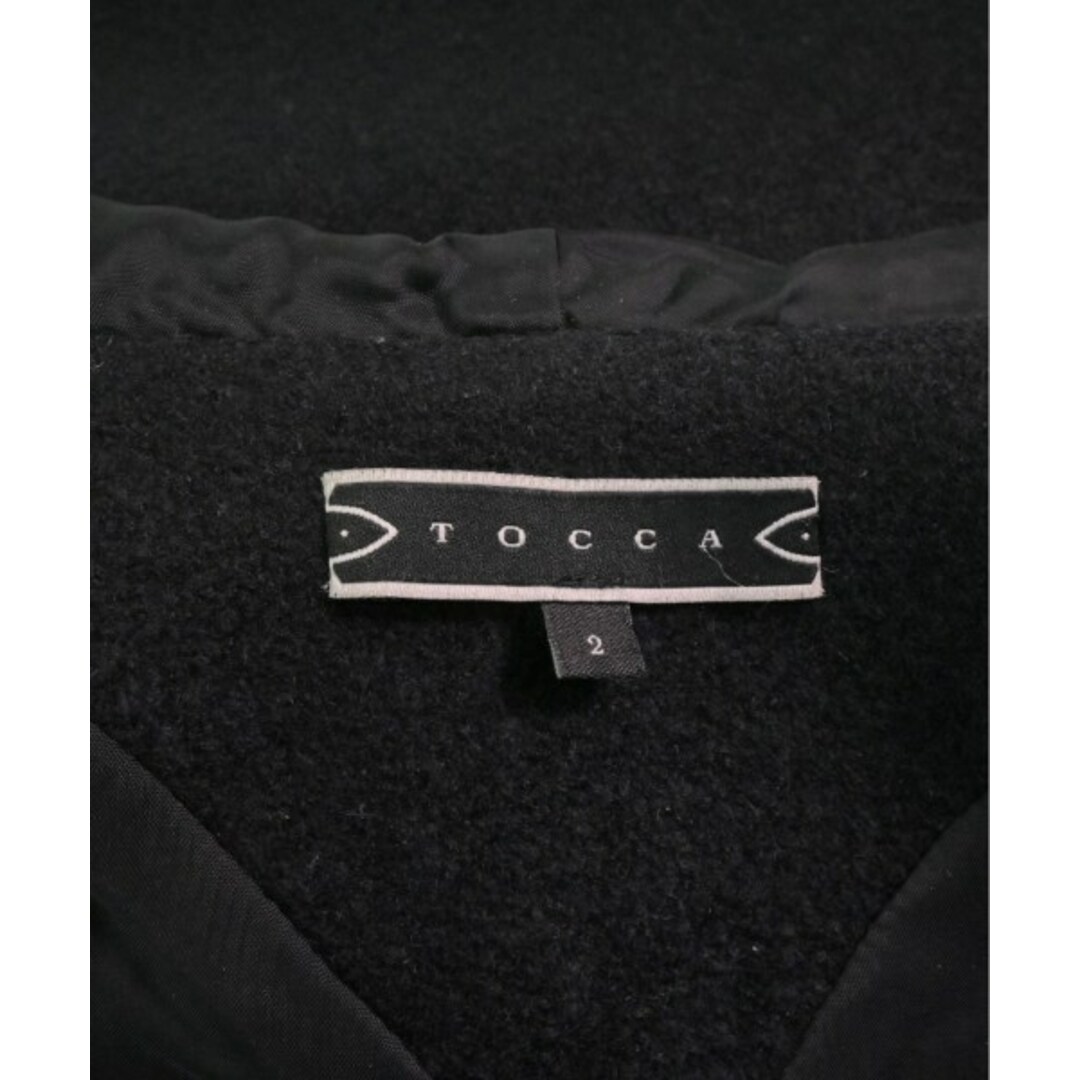 TOCCA(トッカ)のTOCCA トッカ ダッフルコート 2(M位) 黒 【古着】【中古】 レディースのジャケット/アウター(ダッフルコート)の商品写真