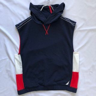 ノーティカ(NAUTICA)のnautica マルチカラーメッシュ入りノースリーブパーカー(ベスト)