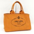 PRADA カナパトート トートバッグ キャンバス オレンジ BN1877