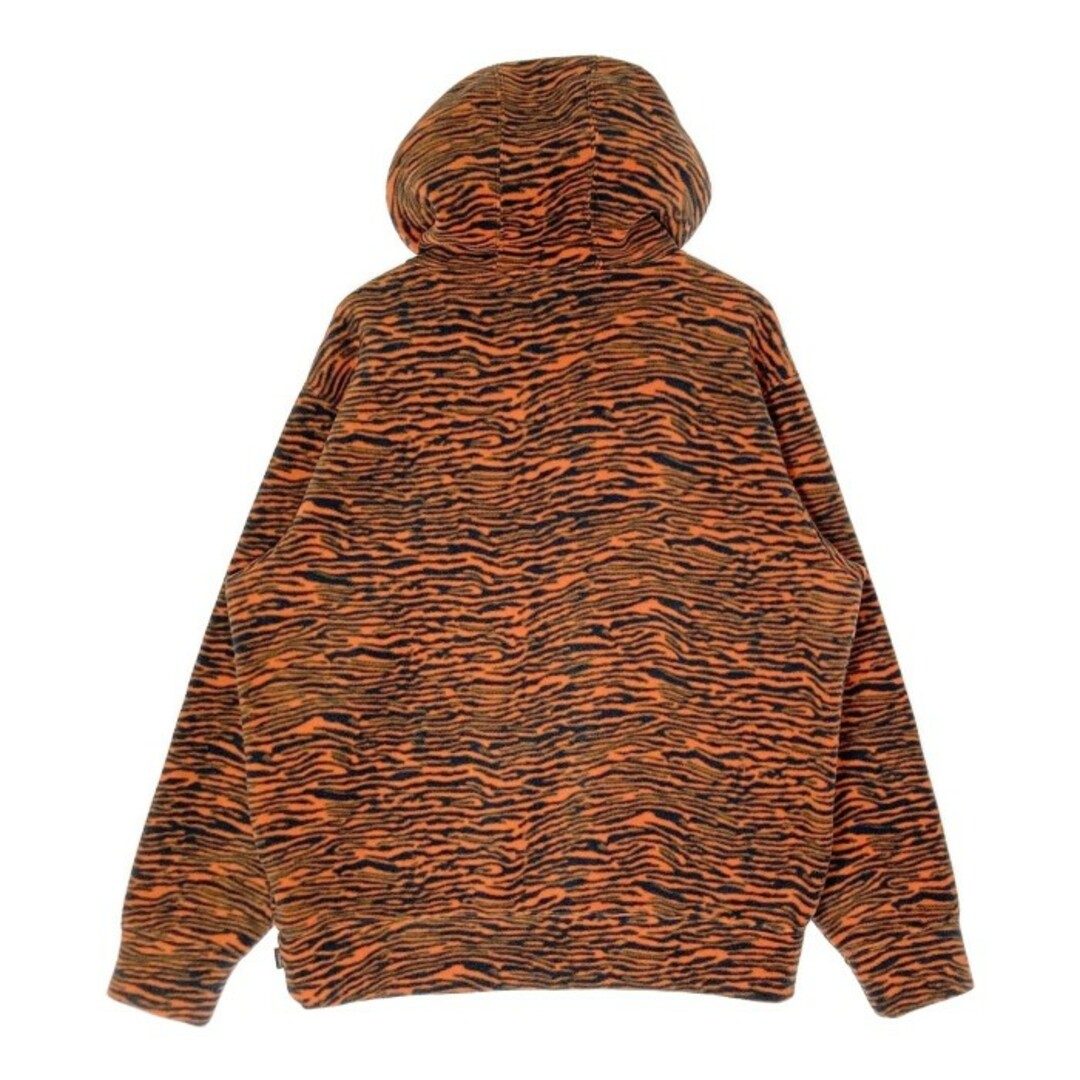 Supreme(シュプリーム)の★Supreme シュプリーム 21AW Logo Polartec Hooded Sweatshirt Tiger オレンジ×ブラック sizeM メンズのトップス(パーカー)の商品写真