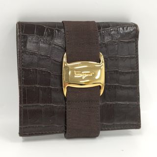 フェラガモ(Ferragamo)のSalvatore Ferragamo 二つ折り財布 ヴァラ レザー(財布)