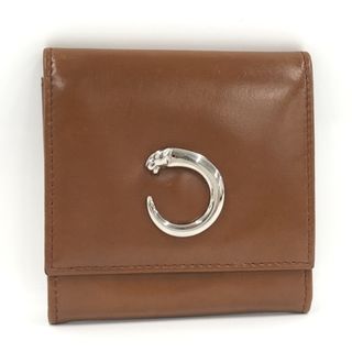 Cartier - Cartier コインケース パンテール レザー ブラウンの Cartier - Cartier コインケース パンテール レザー ブラウンの