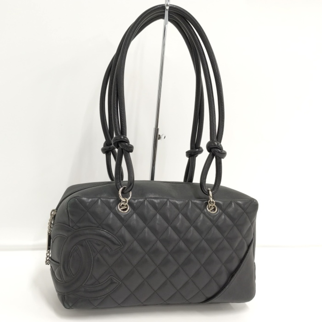CHANEL - CHANEL カンボンライン ボウリングバッグ レザー CHANEL - CHANEL カンボンライン ボウリングバッグ レザー