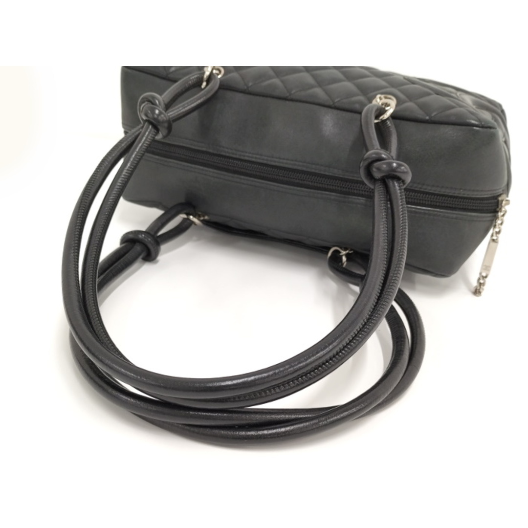 CHANEL - CHANEL カンボンライン ボウリングバッグ レザー CHANEL - CHANEL カンボンライン ボウリングバッグ レザー