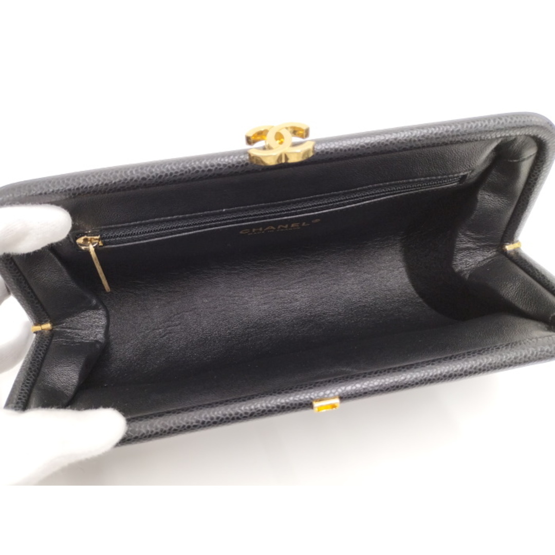 CHANEL - CHANEL タイムレスクラシック がま口 クラッチバッグ CHANEL - CHANEL タイムレスクラシック がま口 クラッチバッグ