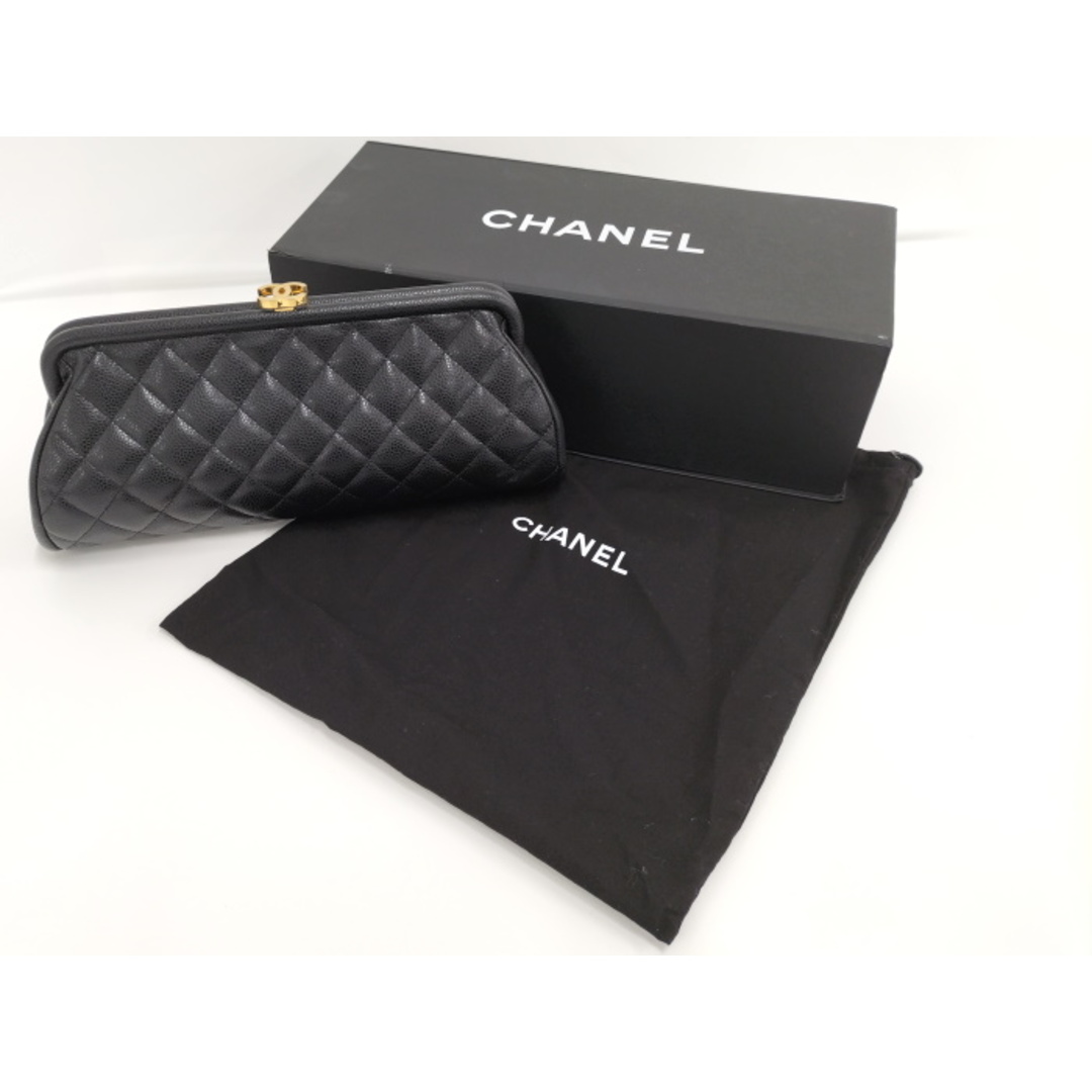 CHANEL - CHANEL タイムレスクラシック がま口 クラッチバッグ CHANEL - CHANEL タイムレスクラシック がま口 クラッチバッグ