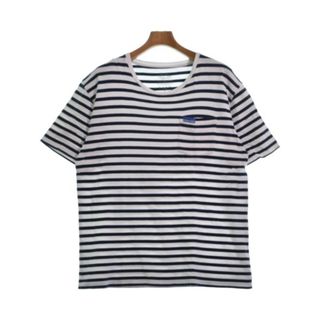 ブルーブルー(BLUE BLUE)のBLUE BLUE ブルーブルー Tシャツ・カットソー XL 白x紺(ボーダー) 【古着】【中古】(Tシャツ/カットソー(半袖/袖なし))