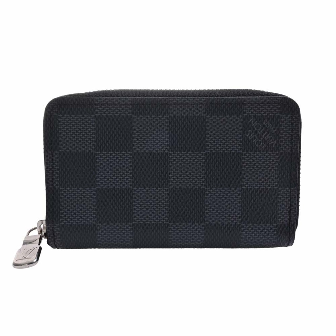 メンズLOUIS VUITTON ルイヴィトン グラフィット ジッピーコインパース ラウンドファスナー コインケース N63076 ブラック by