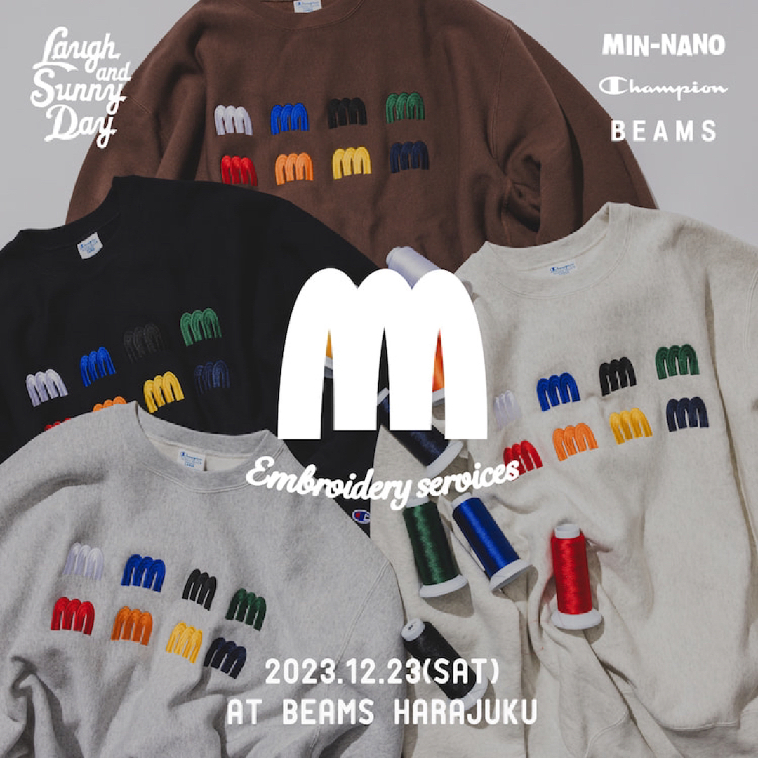 Champion(チャンピオン)のChampion for BEAMS by MIN-NANO【XLサイズ】グレー メンズのトップス(スウェット)の商品写真