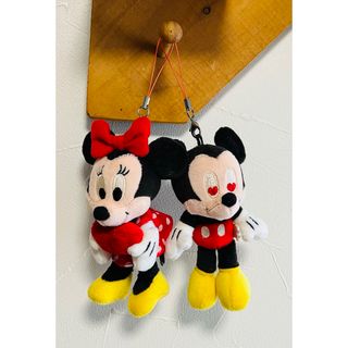 ディズニー ミッキー ミニー ストラップ ハート Disney