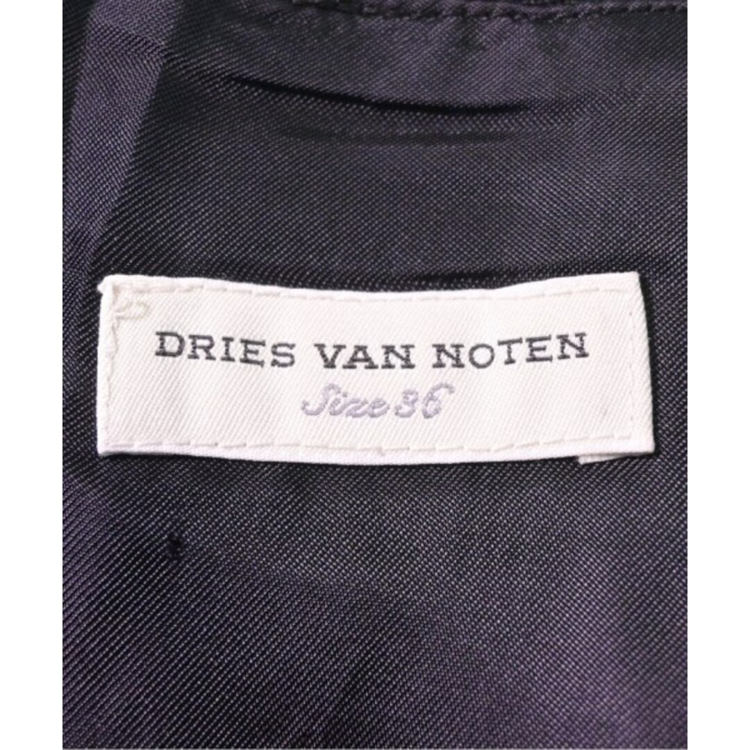 DRIES VAN NOTEN(ドリスヴァンノッテン)のDRIES VAN NOTEN ひざ丈スカート 36(XS位) 黒x緑系 【古着】【中古】 レディースのスカート(ひざ丈スカート)の商品写真