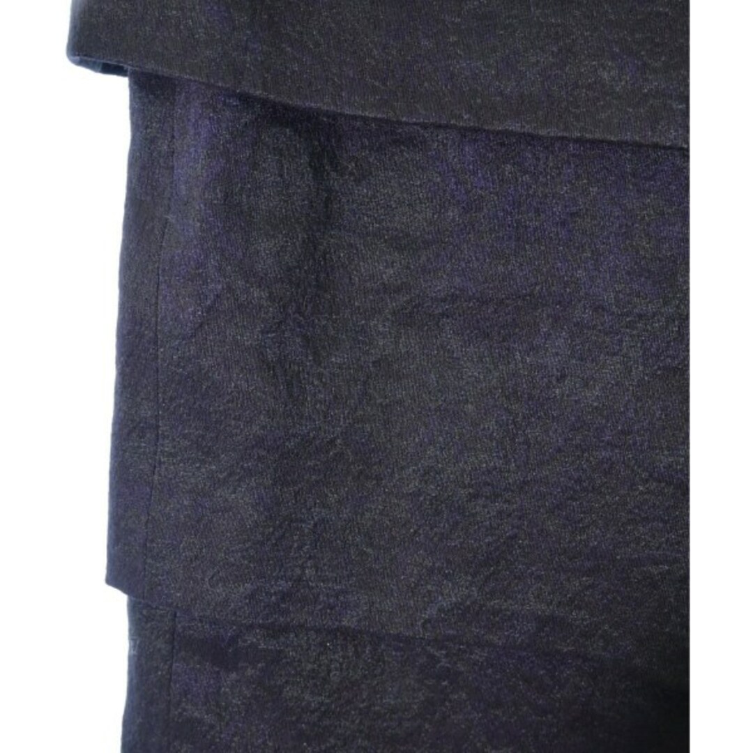 DRIES VAN NOTEN(ドリスヴァンノッテン)のDRIES VAN NOTEN ひざ丈スカート 36(XS位) 黒x緑系 【古着】【中古】 レディースのスカート(ひざ丈スカート)の商品写真