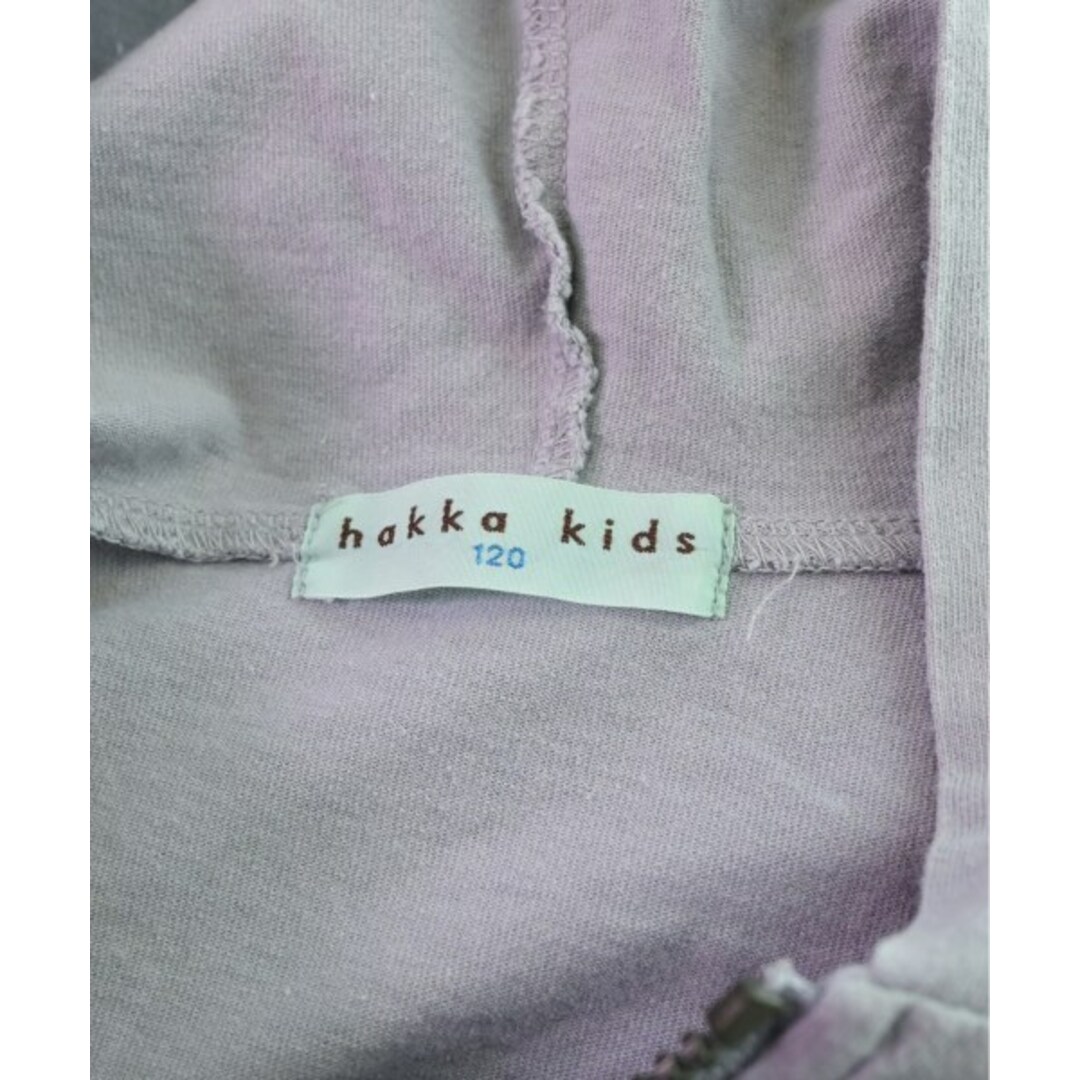 hakka kids(ハッカキッズ)のHAKKA KIDS ハッカキッズ パーカー 120 グレー 【古着】【中古】 キッズ/ベビー/マタニティのキッズ服女の子用(90cm~)(Tシャツ/カットソー)の商品写真