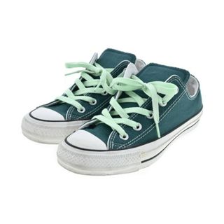 コンバース(CONVERSE)のCONVERSE コンバース スニーカー 23cm 青緑系x白 【古着】【中古】(スニーカー)