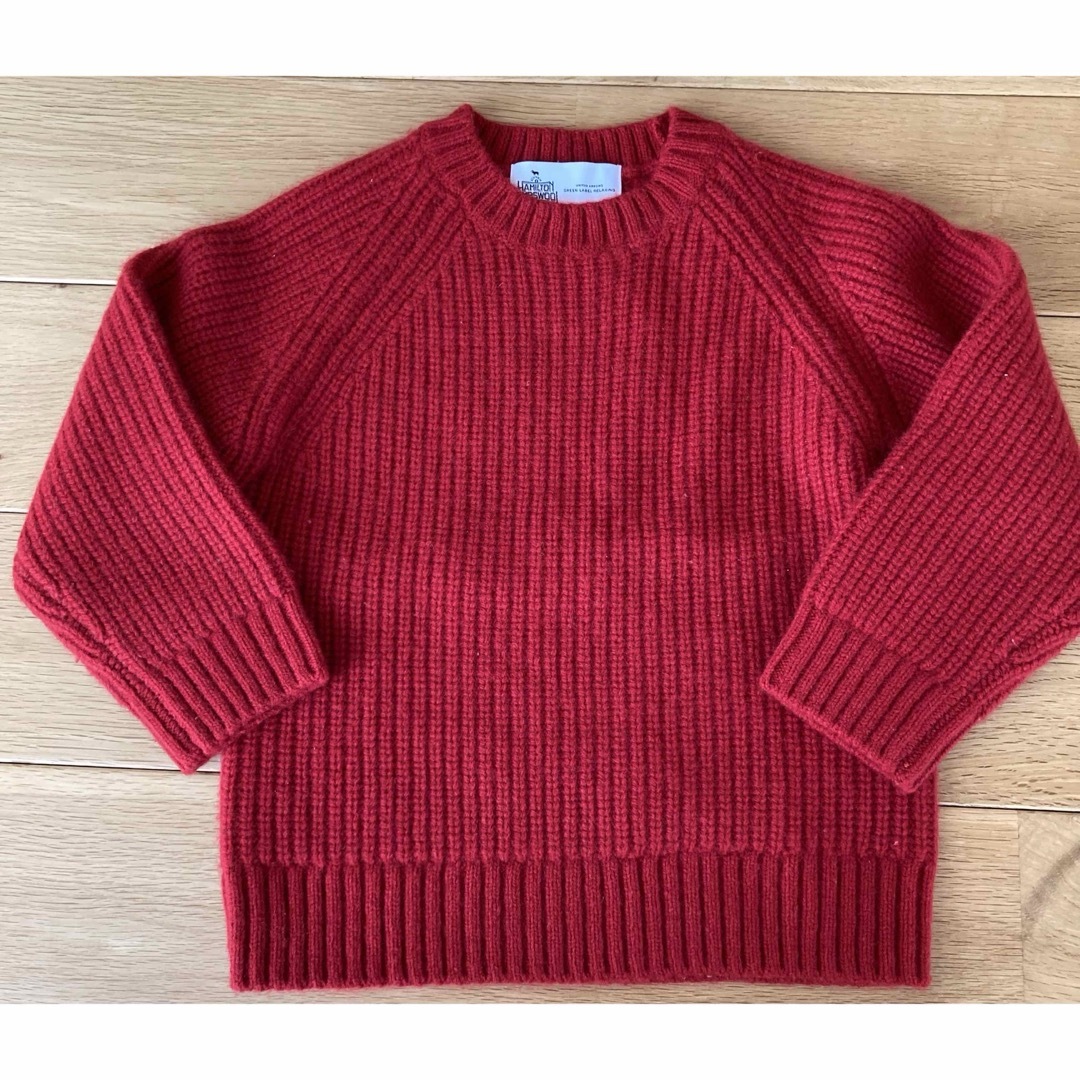 Hamilton(ハミルトン)の超美品❗️HAMILTONLAMBSWOOL ハミルトン　セーター　ニット キッズ/ベビー/マタニティのキッズ服女の子用(90cm~)(ニット)の商品写真