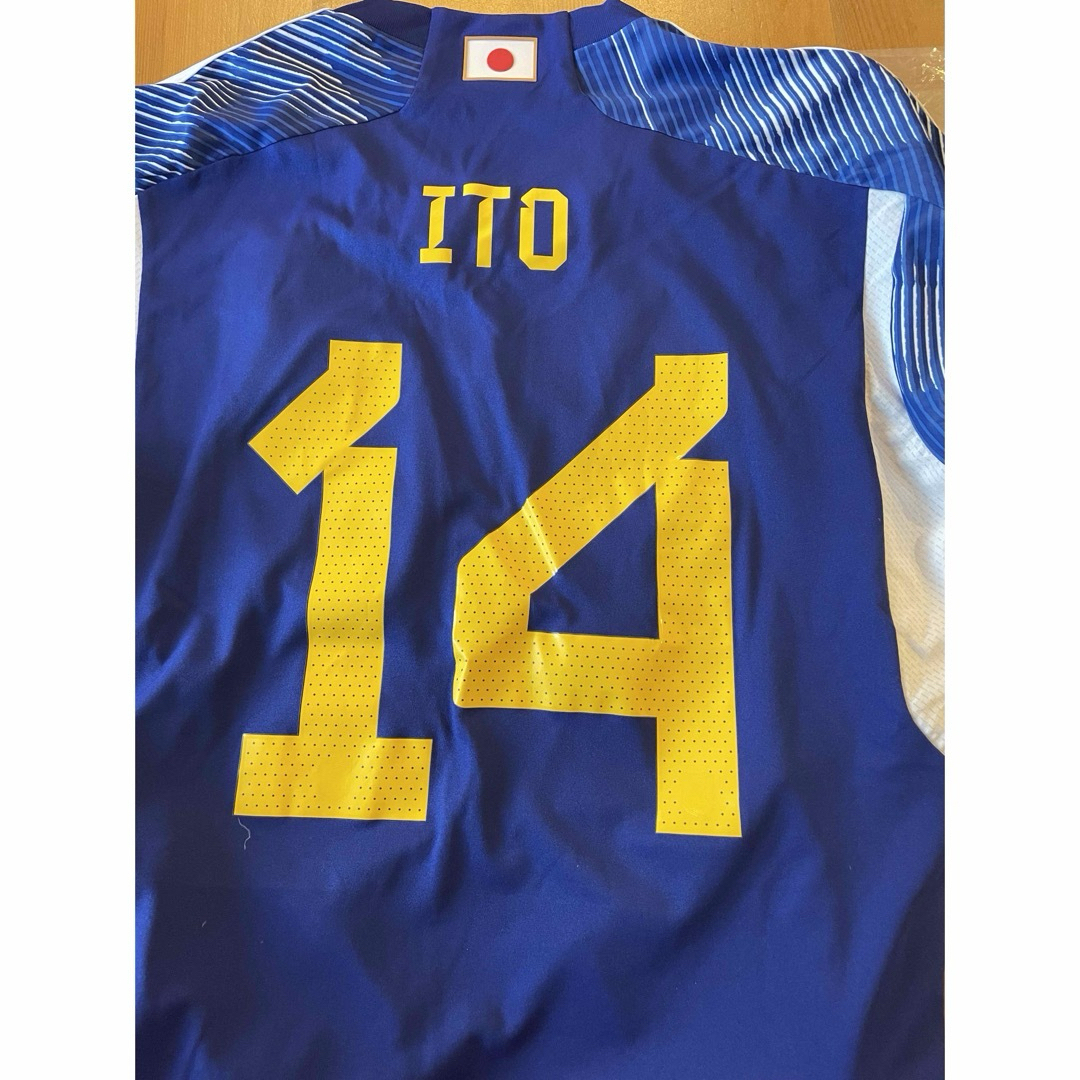 新品 サムライブルー サッカー 日本代表 ユニフォーム 伊東純也 2XL 新品 サムライブルー サッカー 日本代表 ユニフォーム 伊東純也 2XL