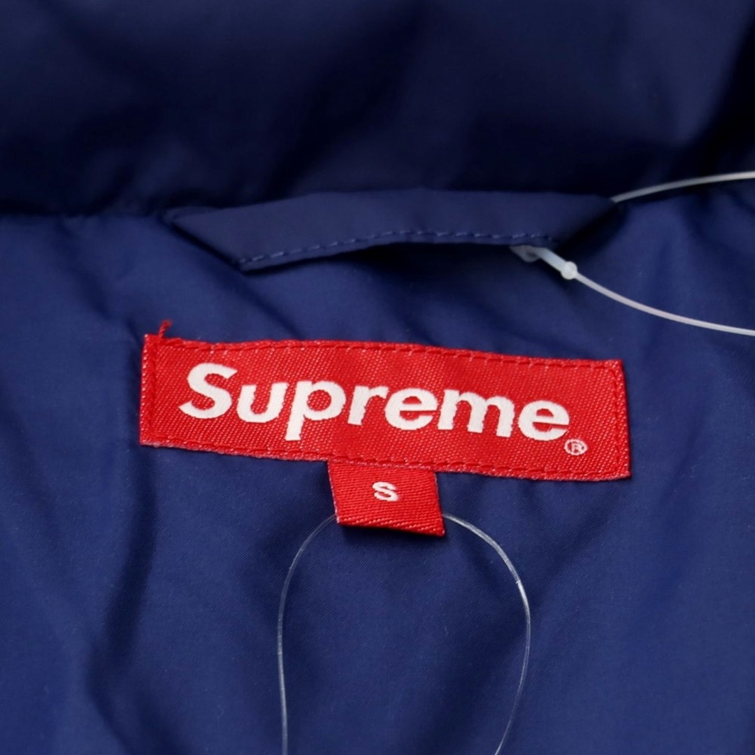 Supreme(シュプリーム)の【中古】【未使用】シュプリーム Supreme 2022年秋冬 Glitter Yoke Down Puffer Jacket ダウンジャケット ネイビーxブラウン【サイズS】【メンズ】 メンズのジャケット/アウター(ダウンジャケット)の商品写真