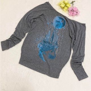 デニーローズ(DENNYROSE)のデニーローズ✨【S】レディース トップス ロンT ET ラインストーン(Tシャツ(長袖/七分))