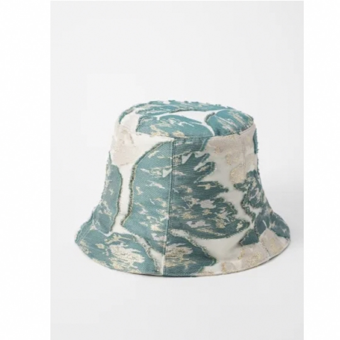 MURRAL flower quartz jacquard hat greenレディース