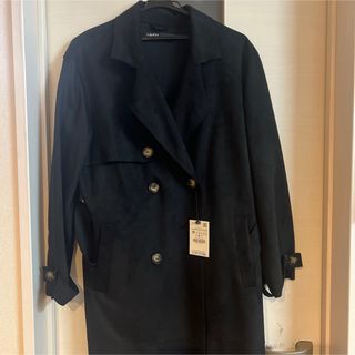 ザラ(ZARA)のzaraスエードロングコート(ロングコート)