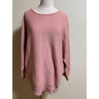 ★美品★ ロングセーター　ラメ入り　オーバーセーター　レディース　L(ニット/セーター)