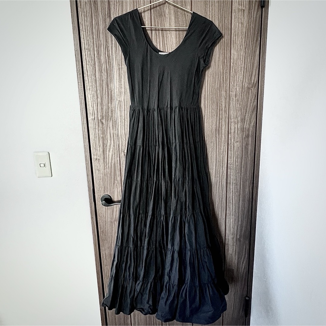 ロングワンピース/マキシワンピース【送料込み】MARIHA 草原の虹のドレス 36 ブラック ドレス