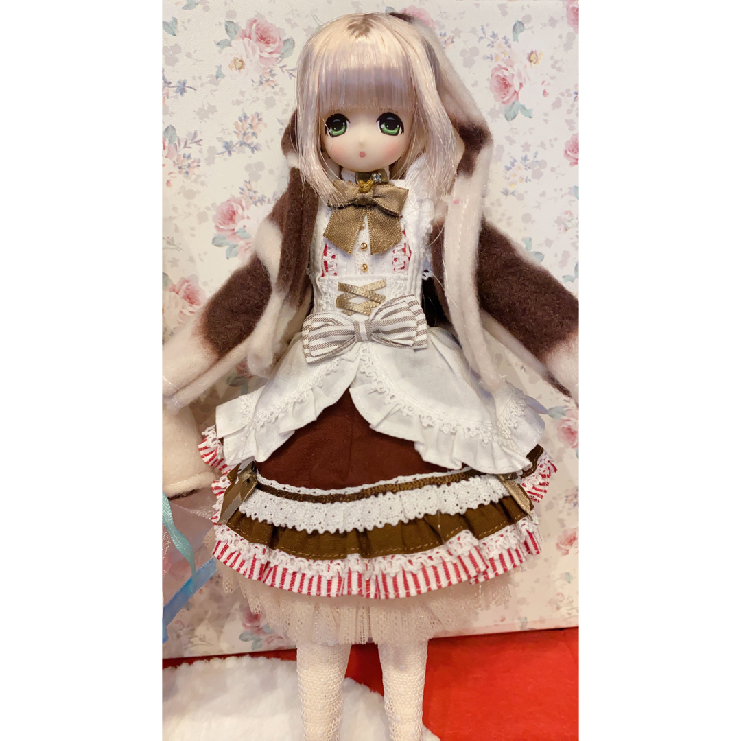 リカちゃん 服 ドール 人形 もこもこパーカー ハンドメイド ハンドメイドのぬいぐるみ/人形(人形)の商品写真