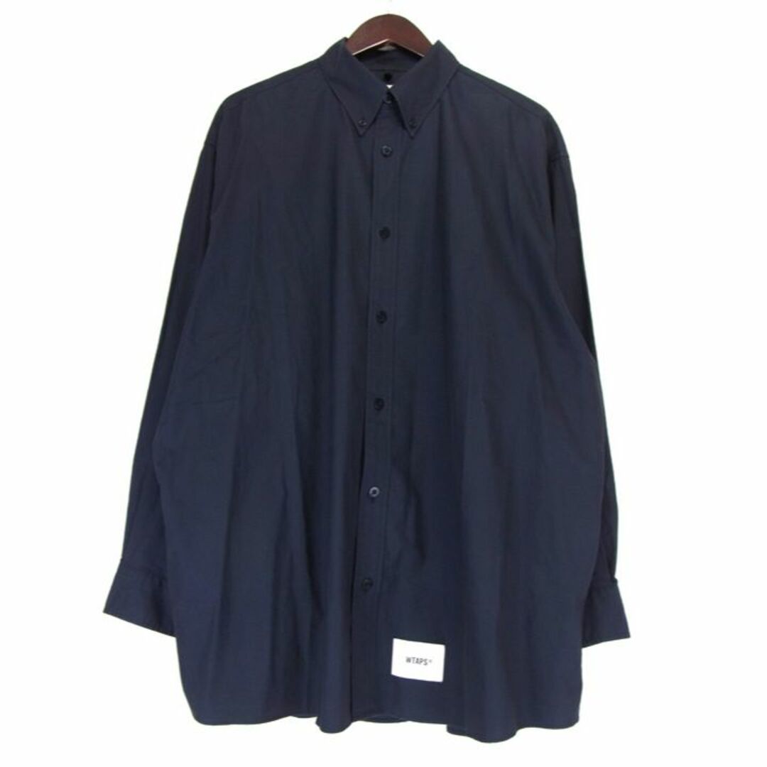 56cm身幅ダブルタップス WTAPS ■ 21AW 【 BD 02 LS COTTON TWILL 212TQDT-SHM02 】 ツウィル コットン ロングスリーブ シャツ n4611