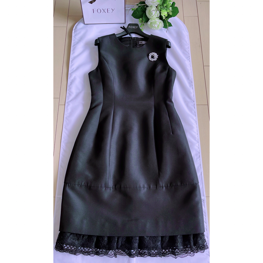 FOXEY 16万高級シルクウールワンピース40 新品同様 Rene FOXEY 16万高級シルクウールワンピース40 新品同様 Rene
